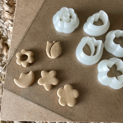 Conjunto de 5 cortadores florais - BC493