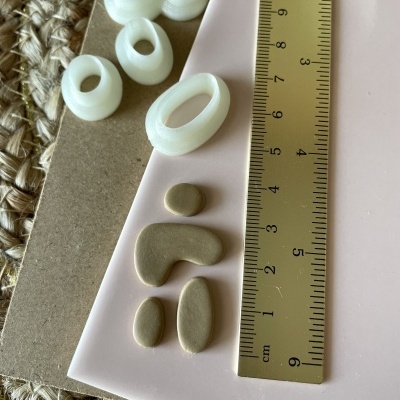 Conjunto de 4 cortadores (formas orgânicas) - BC613