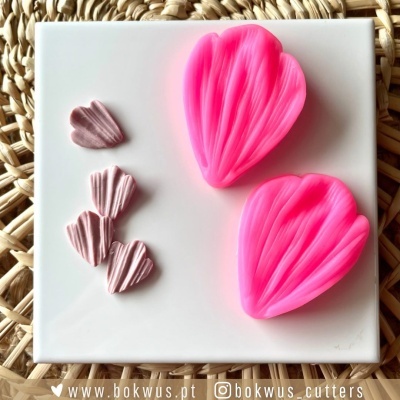 Conjunto de 2 moldes de silicone para pétalas | Mod.22