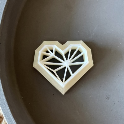 Coração origami #2 (2,5cm) -  BC912