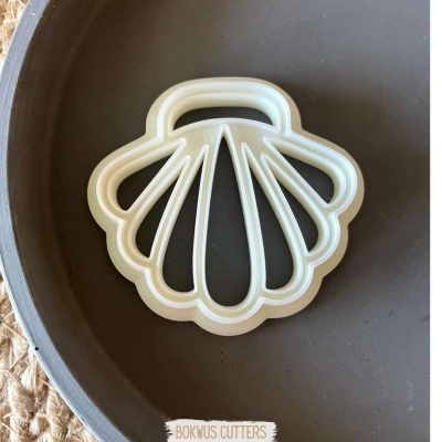 Cortador concha com embossing (5cm) -  BC1115