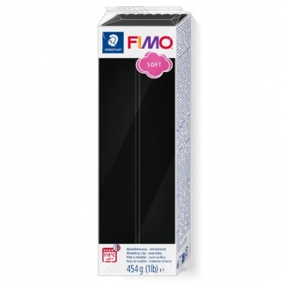 FIMO SOFT - BLACK  (ref.9) -  454g