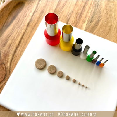 Conjunto de 8 cortadores redondos