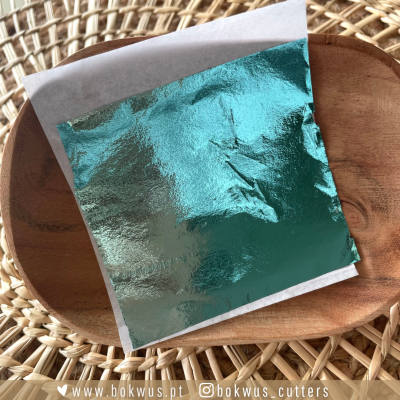 Pack 5 folhas metálicas - AZUL CÉU