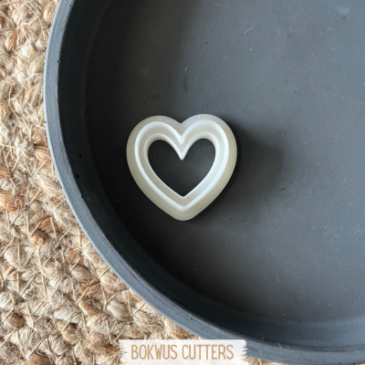 Cortador coração com embossing (2,5cm) | BC1297