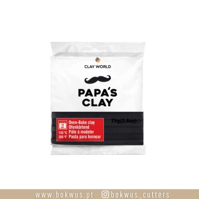 Papas's Clay 60g | PRETO