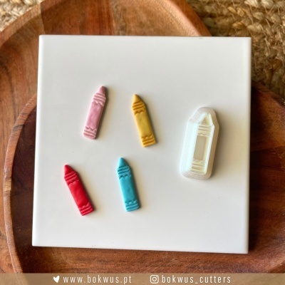 Cortador "De Volta à escola" | Lápis de cera (2,5cm) | BC1569