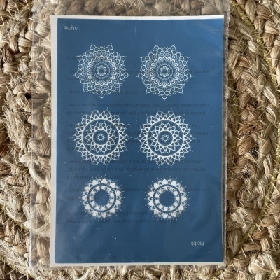Silk screen mandala