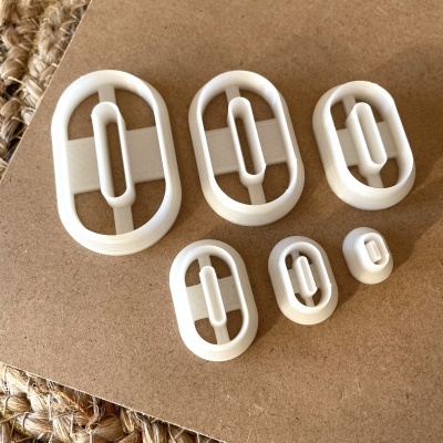 Conjunto de 6 cortadores (corte duplo) - BC249