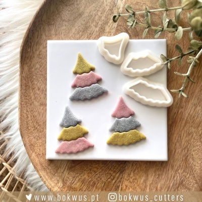 Conjunto de 3 cortadores Árvore de Natal | BC1637