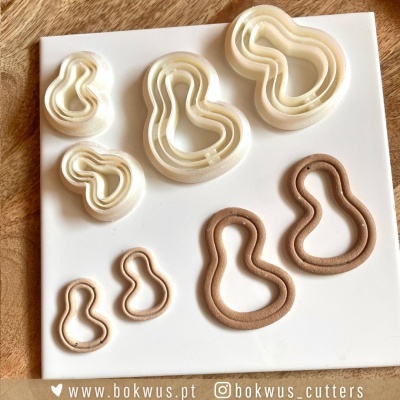 Cortadores formas orgânicas  - Disponíveis em 2 tamanhos