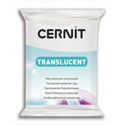 CERNIT TRANSLUCENT - WHITE GLITTER | GLITTER BRANCO (REF.010)