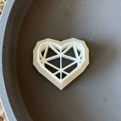 Coração origami #1 (2,5cm) - BC911