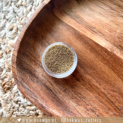 Contas caviar | DOURADO (3g)