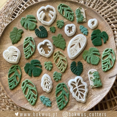 Conjunto de 8 cortadores | FOLHAS TROPICAIS
