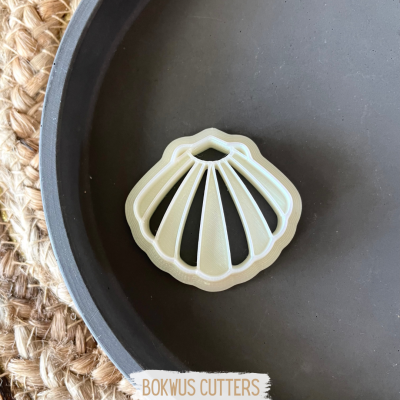 Cortador concha com embossing  (3,5cm) - BC1121