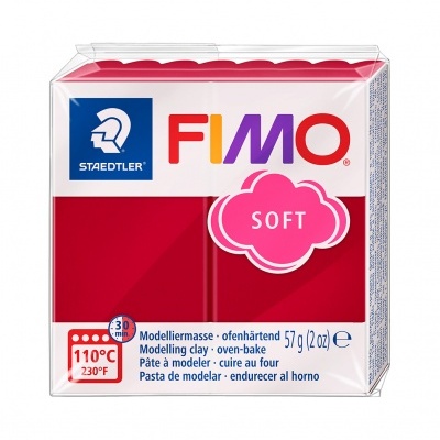 FIMO SOFT - CHERRY RED (ref.26)