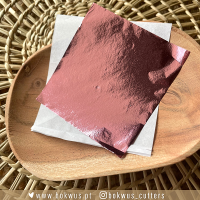 Pack 5 folhas metálicas - ROSA CLARO