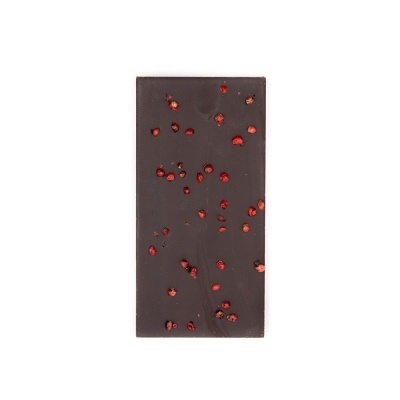 Tablete de Chocolate Negro 70% com Pimenta Rosa