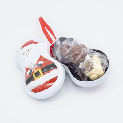 Lata com Bombons de Natal