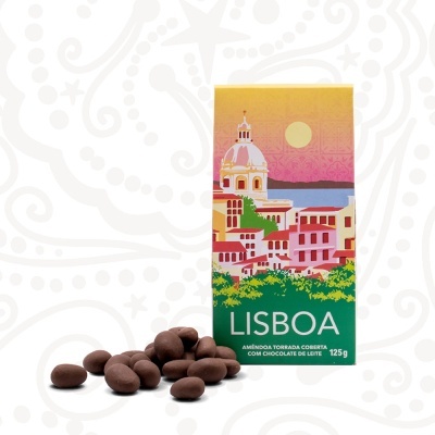 Amêndoa Torrada Coberta com Chocolate - Lisboa