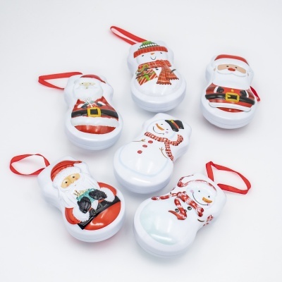 Lata com Bombons de Natal