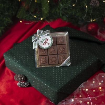 Azulejo de Natal de Chocolate de Leite