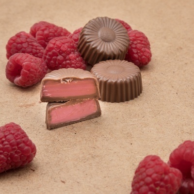 Bombons com Recheio de Framboesa