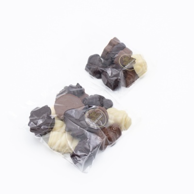 Saco de Pano com Bombons de Natal