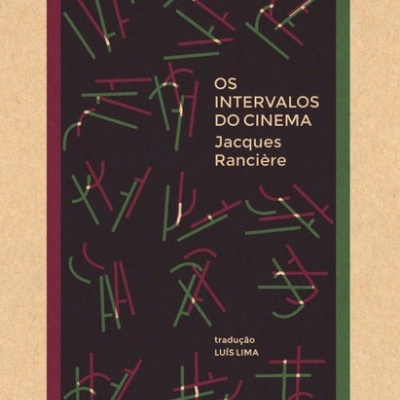 Capa do livro Os Intervalos do Cinema com design abstrato e texto na capa