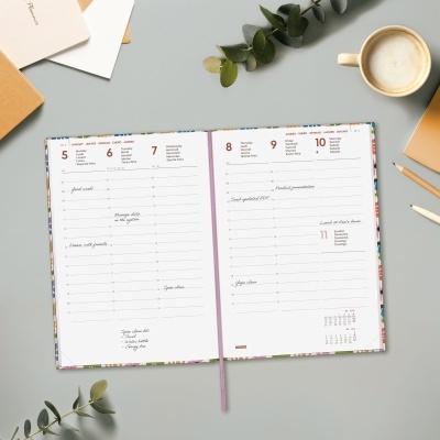 Agenda 12 meses Semanal 2026 Camila