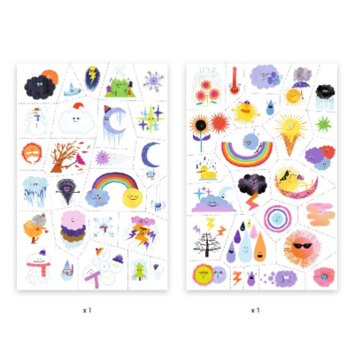 Tatuagens Emojis Meteorológicos Djeco