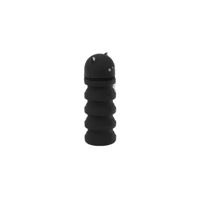 Estojo extensível em silicone - Gato preto