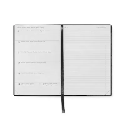 Agenda Semanal Mini 2026 Deep Graphite