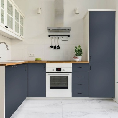 Película Adesiva D-C-Dix Liso Brilhante 45cm x 2m Azul aço real