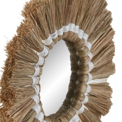 Conjunto 3 Espelhos Fibra Natural 20x1x20