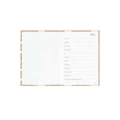 Agenda Diária 2026 Pequena Teddy Bear