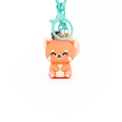 Porta-chaves com charm Panda vermelho - Stay wild!