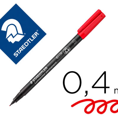 Marcador Acetato STAEDTLER Vermelho Ponta S