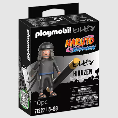 Caixa de brinquedo Playmobil Naruto Shippuden Hiruzen com 10 peças