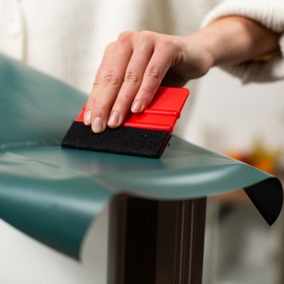 Película Adesiva D-C-Fix Liso Brilhante 45cm x 2m Verde Azulado real