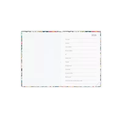 Agenda Diária 2026 Pequena Travel Sticker