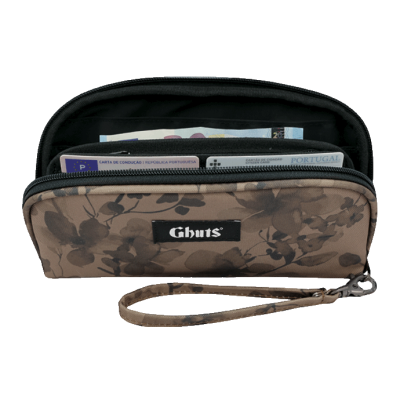 Carteira grande GV190 Floral Taupe L14