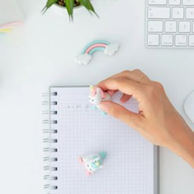 Set de Borrachas 3 unidades - Unicórnios