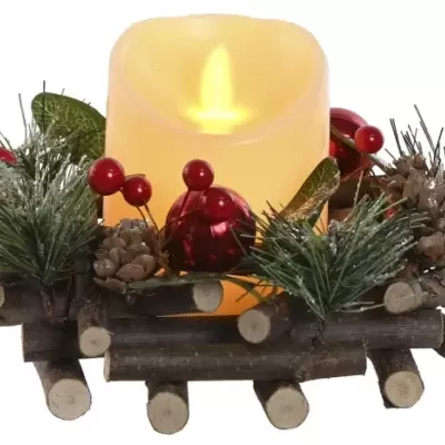 Arranjo Mesa Vela LED 18x18x11