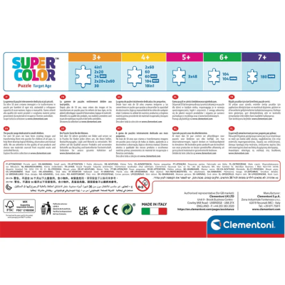 Clementoni Puzzle 2x60 peças Supercolor Frozen