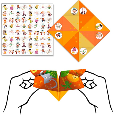 Quantos-Queres Animais Origami com Autocolantes Djeco