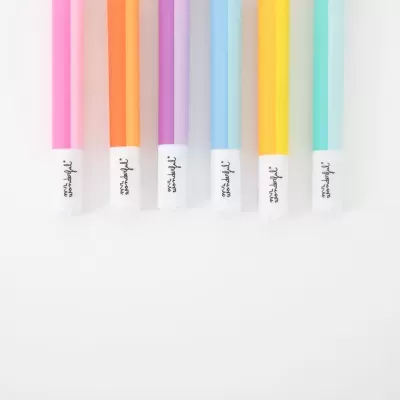 Conjunto de marcadores de tinta dupla – Para ideias que brilham com luz própria