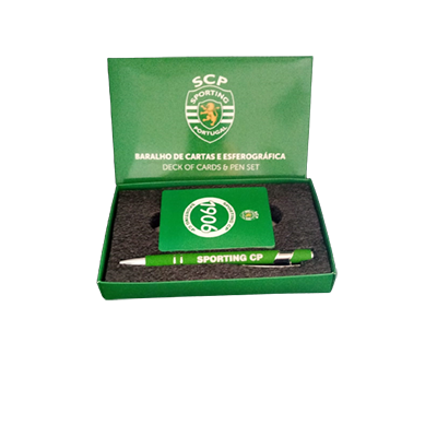 Sporting CP Conjunto Cartas + Esferográfica