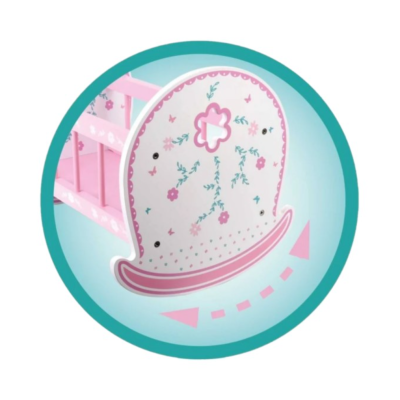 Cama para bonecas em madeira